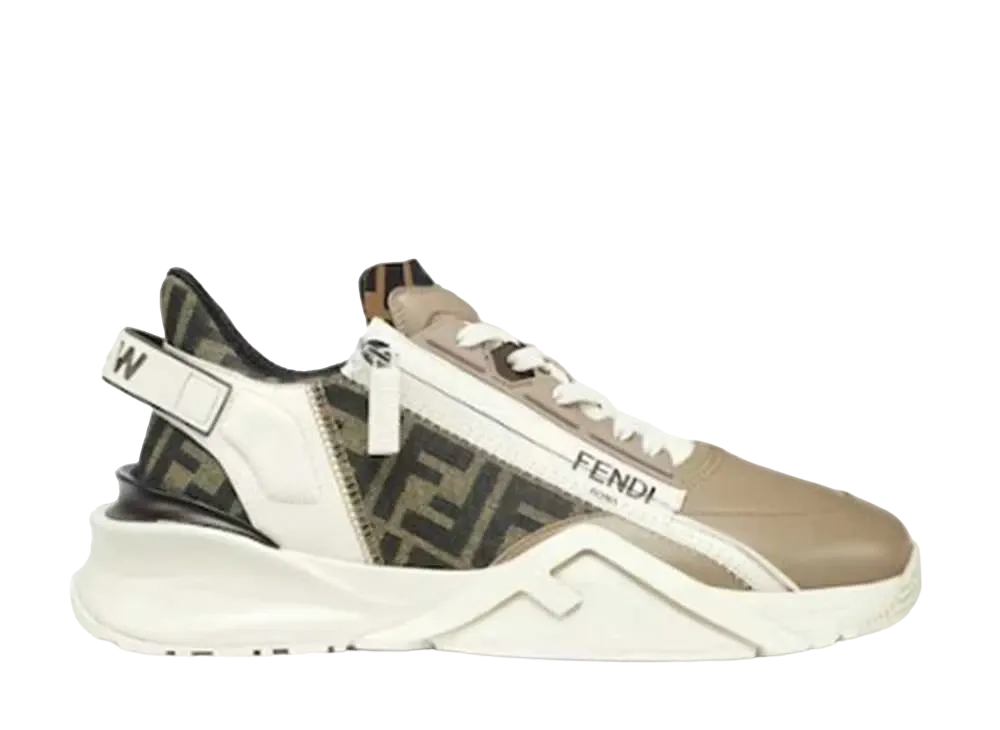 フェンディ フロー レザー ロートップ "ベージュ"