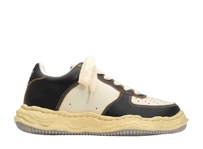 Maison MIHARA YASUHIRO WAYNE OG Sole VC Leather Low-top Sneaker "Black/White"