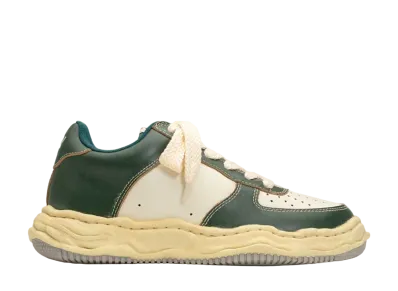 Maison MIHARA YASUHIRO WAYNE OG Sole VC Leather Low-top Sneaker "White/Green"