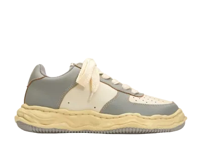 Maison MIHARA YASUHIRO WAYNE OG Sole VC Leather Low-top Sneaker "White/Grey"