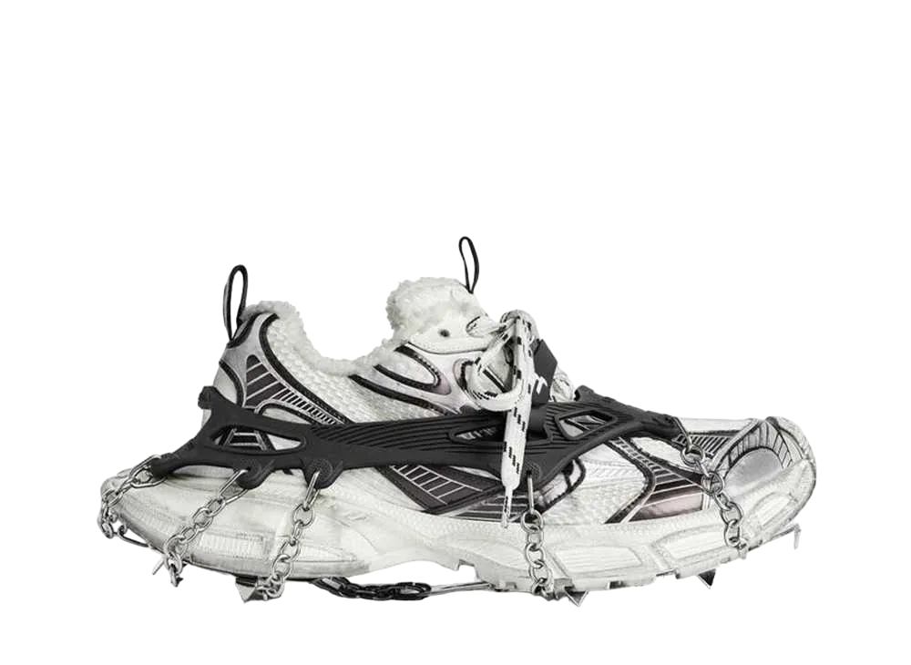 BALENCIAGA Women's Skiwear 3XL Ski Sneaker Mesh and Polyurethane "White/Black"