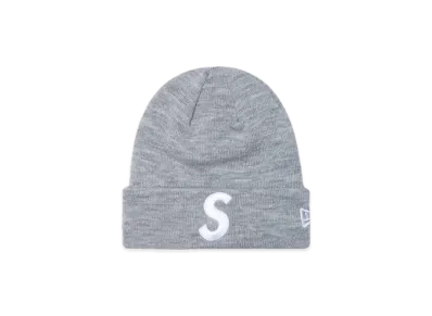 Supreme New Era S Logo Beanie "Heather Grey" (23FW)