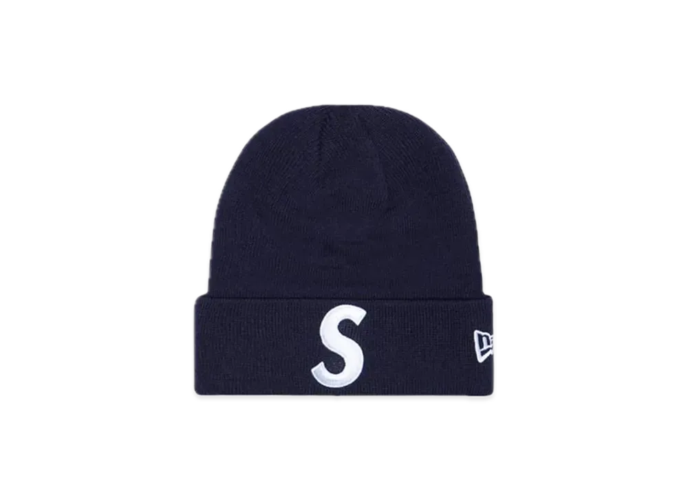 Supreme New Era S Logo Beanie "Navy" (23FW)