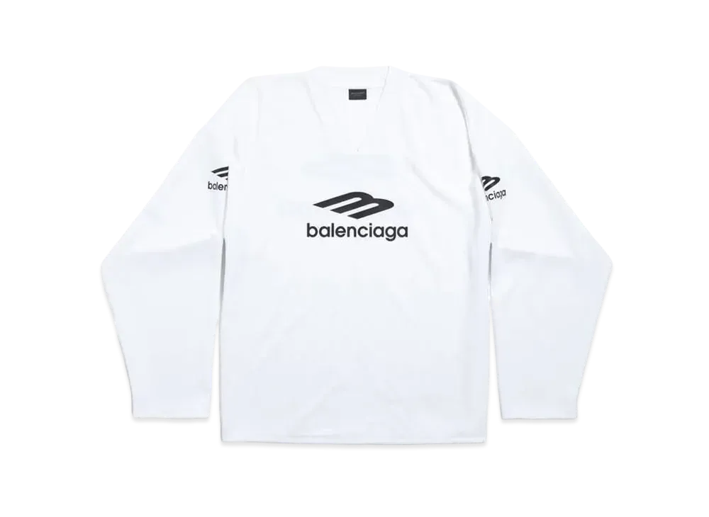 BALENCIAGA シャツ長袖 ロゴ スポーツアイコン 779988 新品 バレンシアガ メンズ 3B スポーツ アイコン スキー ロングスリーブ T