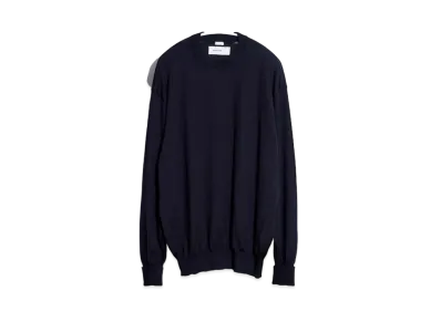 everyone A.PRESSE Cashmere High Gauge Crew Neck Sweater "Black"