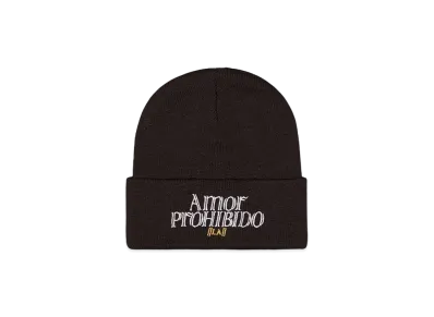 Amor Prohibido LOGO BEANIE "BROWN"