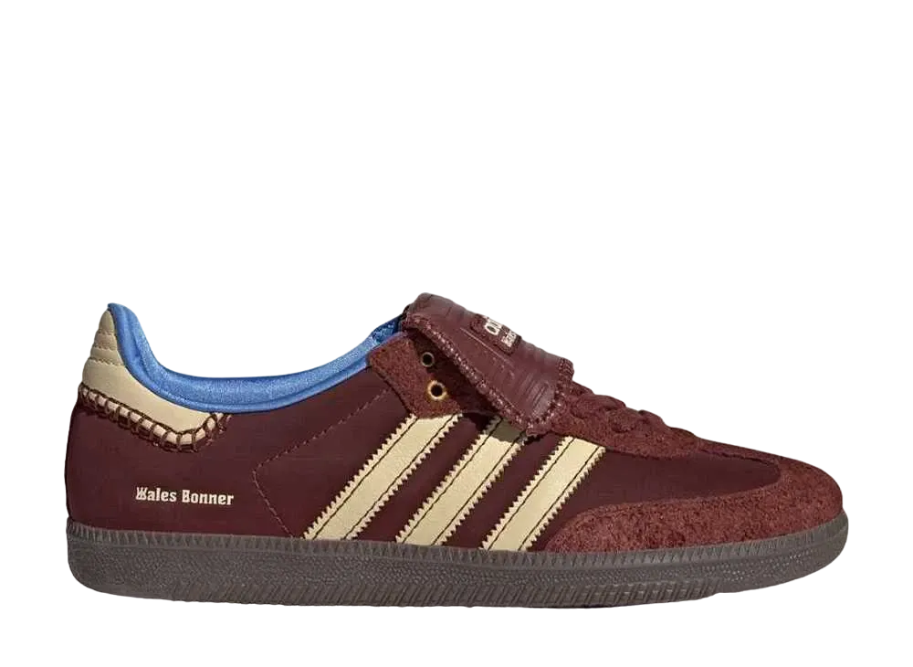 Wales Bonner × adidas Samba Nylon Low "Fox Brown/Sandy Beige/Lucky Blue"