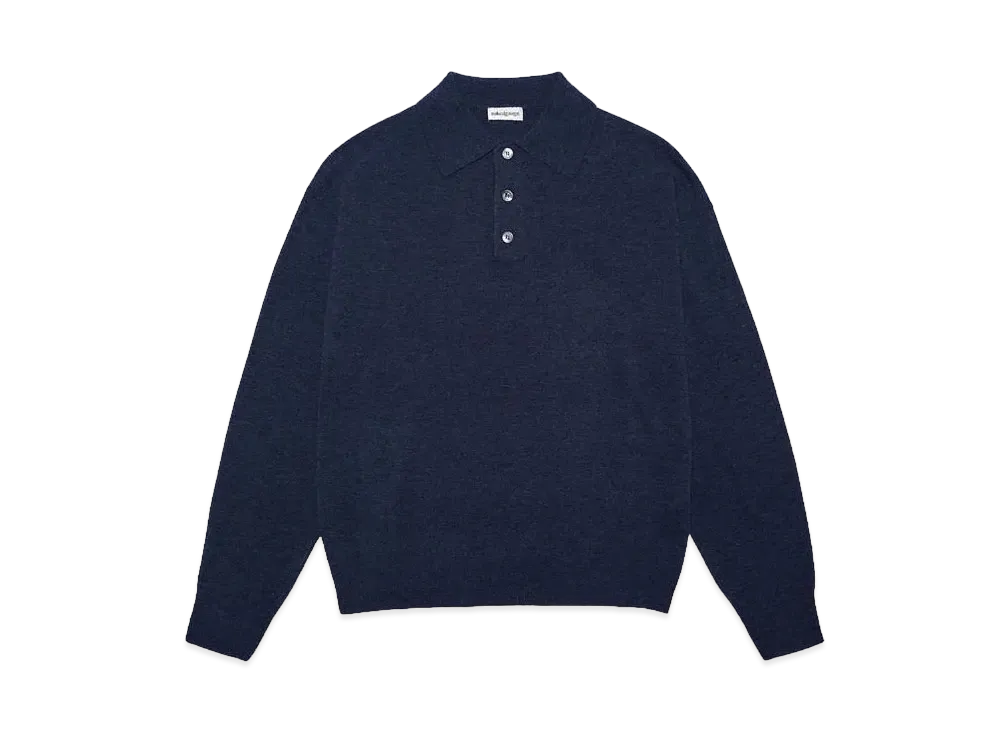 nakedgauge CLASSIC WOOL YARN '80 POLO' JUMPER 