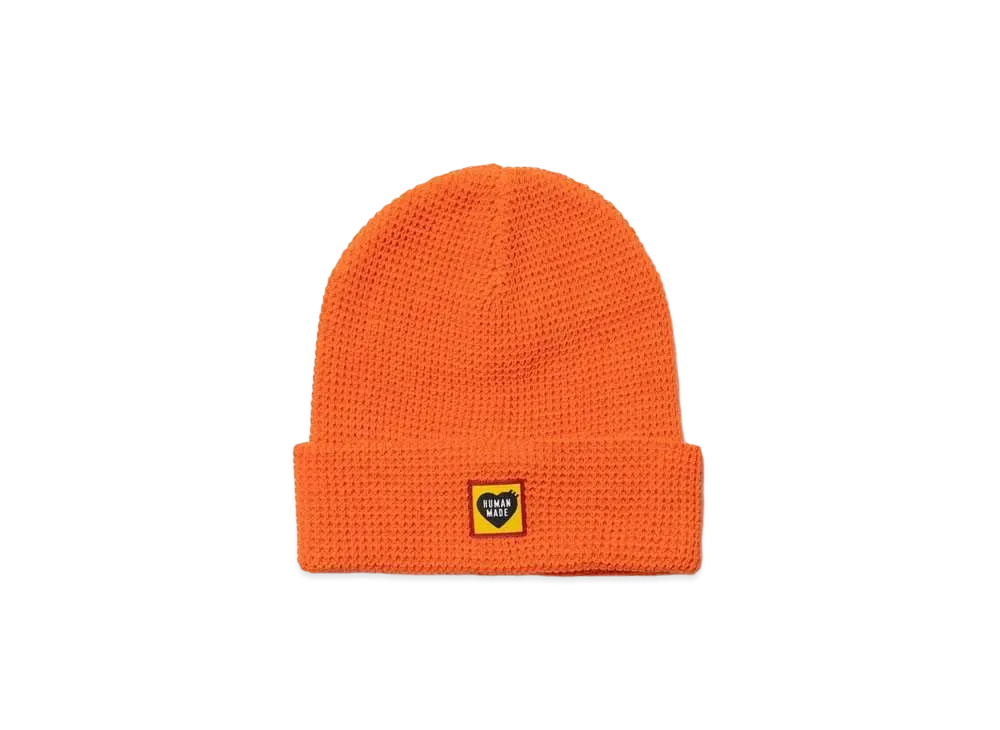 HUMAN MADE Waffle Beanie "Orange"
