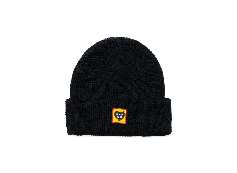 HUMAN MADE Waffle Beanie "Black"