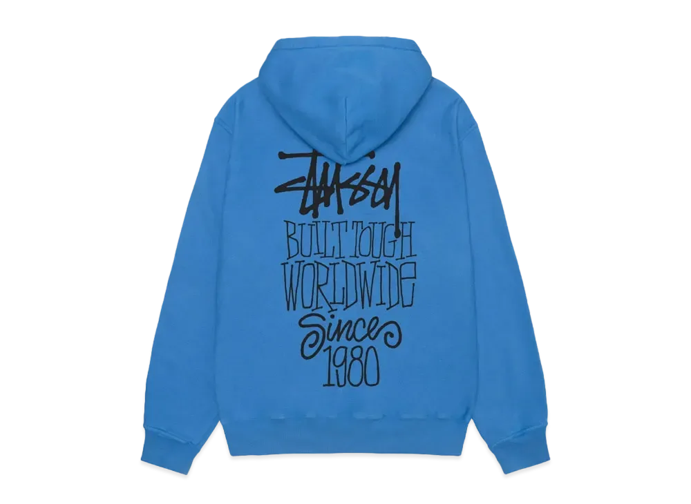 Stussy Built Tough Hoodie Pigment Dyed "Blue"