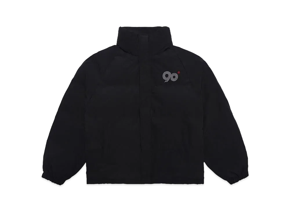 9090 90 Logo Rich Puffer Jacket "Black"