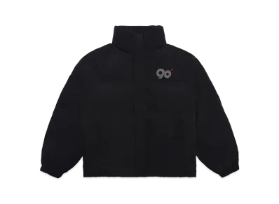 9090 90 Logo Rich Puffer Jacket "Black"