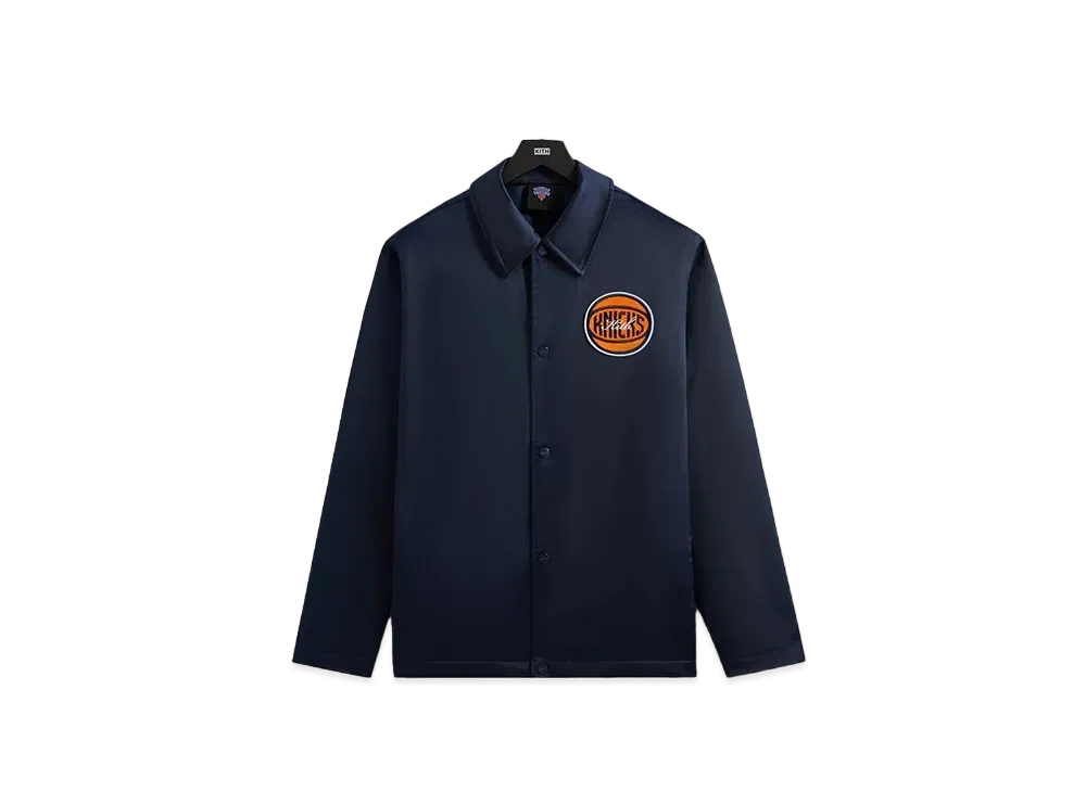 Kith x the New York Knicks Snap Front Coaches Jacket "Nocturnal"