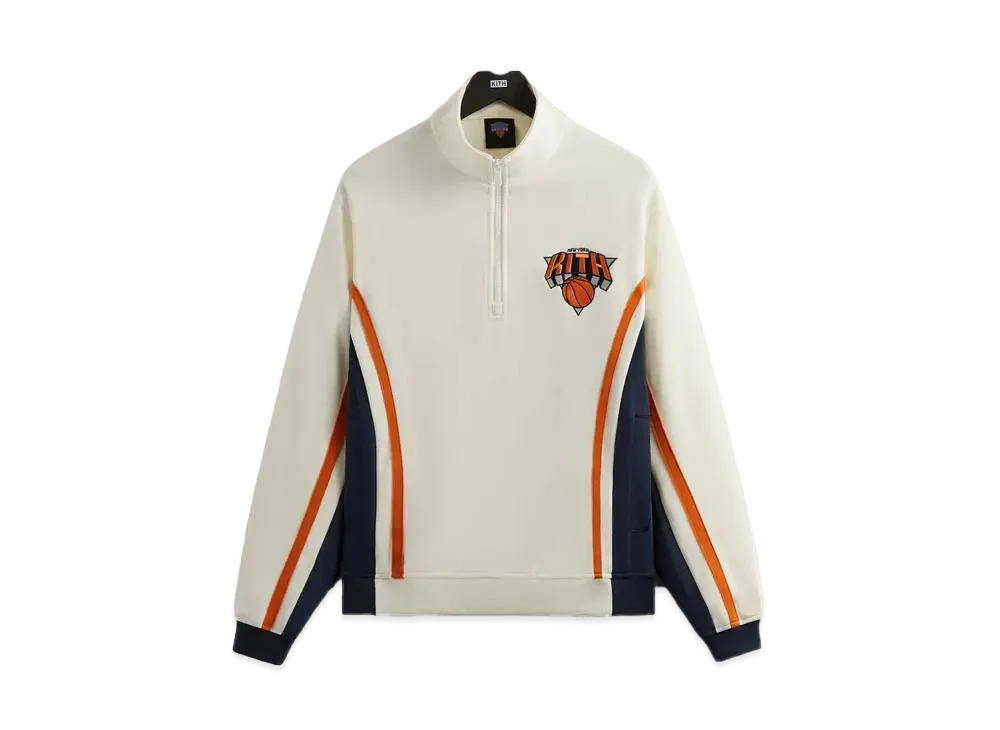 Kith x the New York Knicks Warm Up Quarter Zip "Silk"