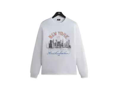Kith x the New York Knicks Skyline L/S Vintage Tee "White"