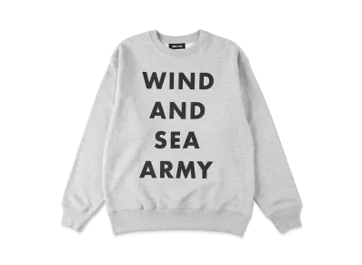 WIND AND SEA Military Surplus Crew Neck Sweat "Gray"