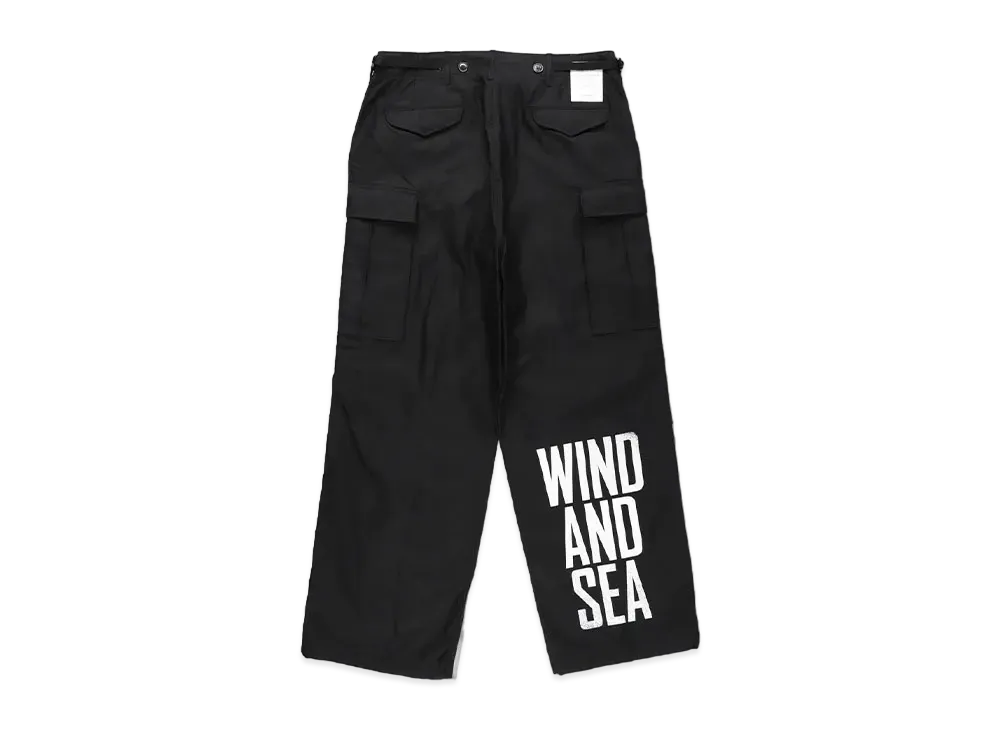 WIND AND SEA Military Surplus Cargo Pants "Black"