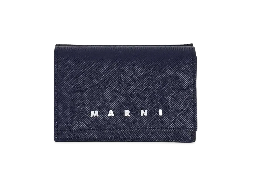 MARNI TRIFOLD "BLACK/BLUBLACK"
