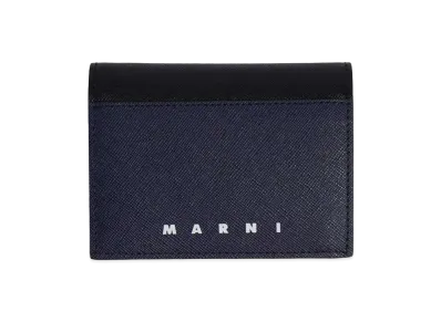 MARNI BIFOLD TRUNK SLG "BLACK/BLUBLACK"