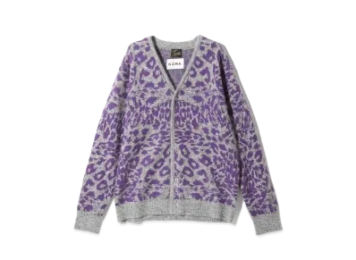 Needles x NOMA t.d. Mohair Cardigan - Leopard "Gray"