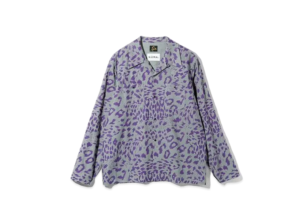 Needles x NOMA t.d. Cowboy One-Up Shirt - Leopard Pt. "Gray"