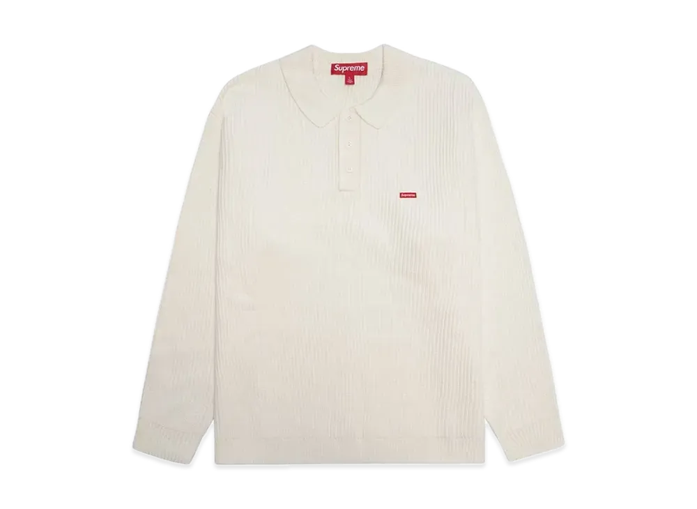 Supreme Small Box Polo Sweater "Ivory"