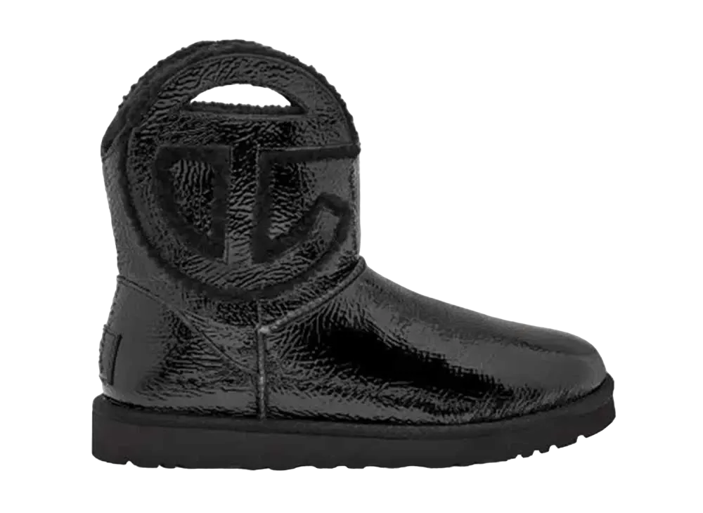 テルファー × アグ ロゴ ミニ クリンクル "ブラック"