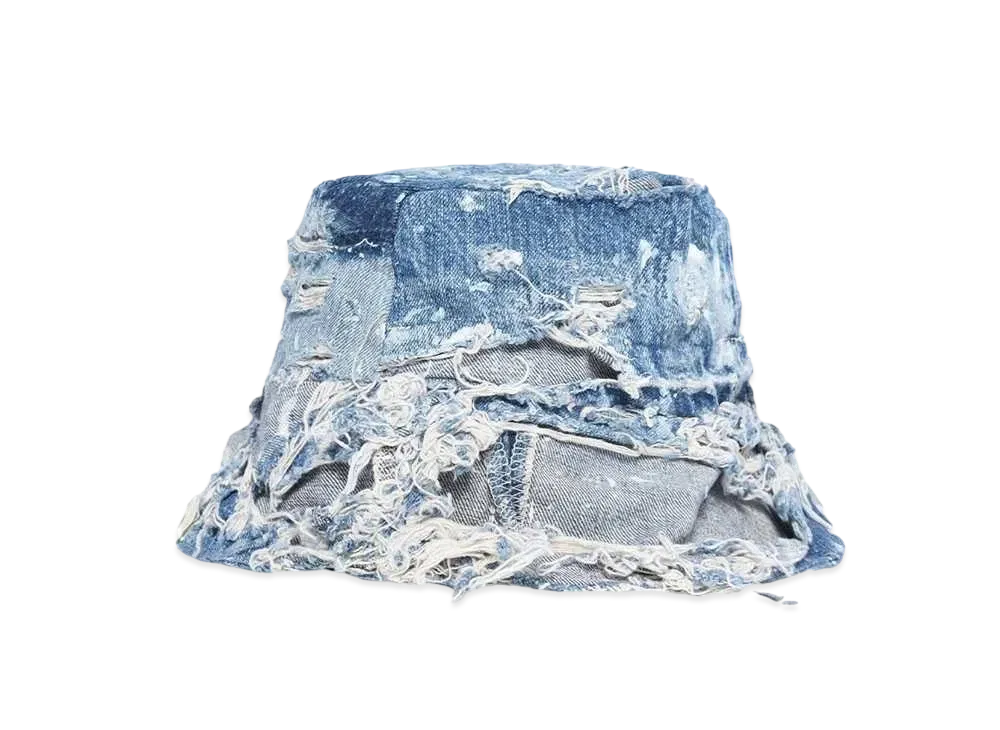 イノセンスニューヨーク デストロイバケットハット "ライトデニム"