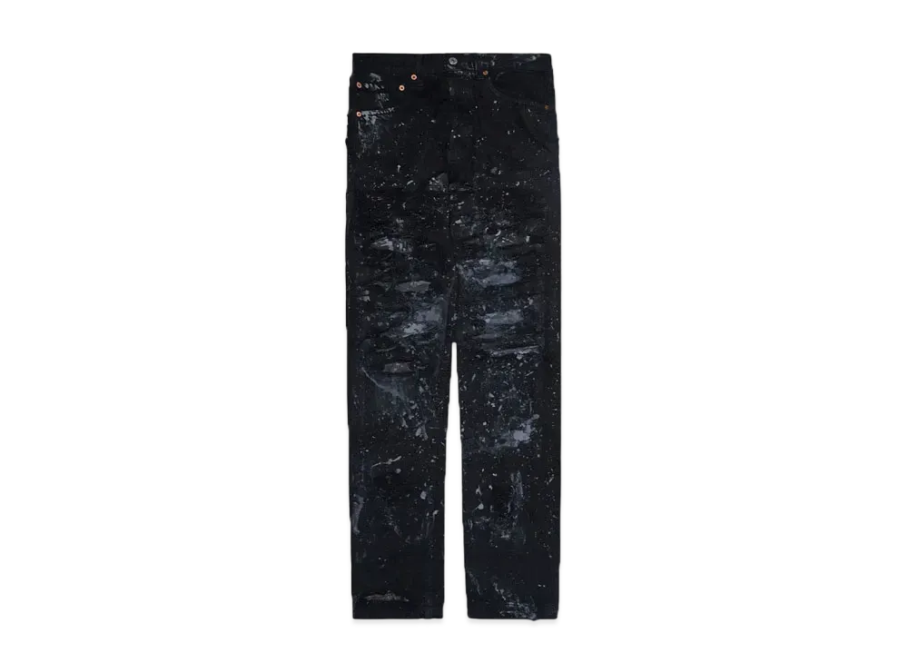 INNOCENCE NYC DESTROY LEATHER DENIM PANTS 30inch "Lt Denim"