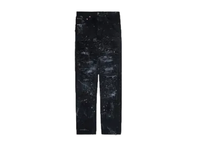INNOCENCE NYC DESTROY LEATHER DENIM PANTS 30inch "Lt Denim"