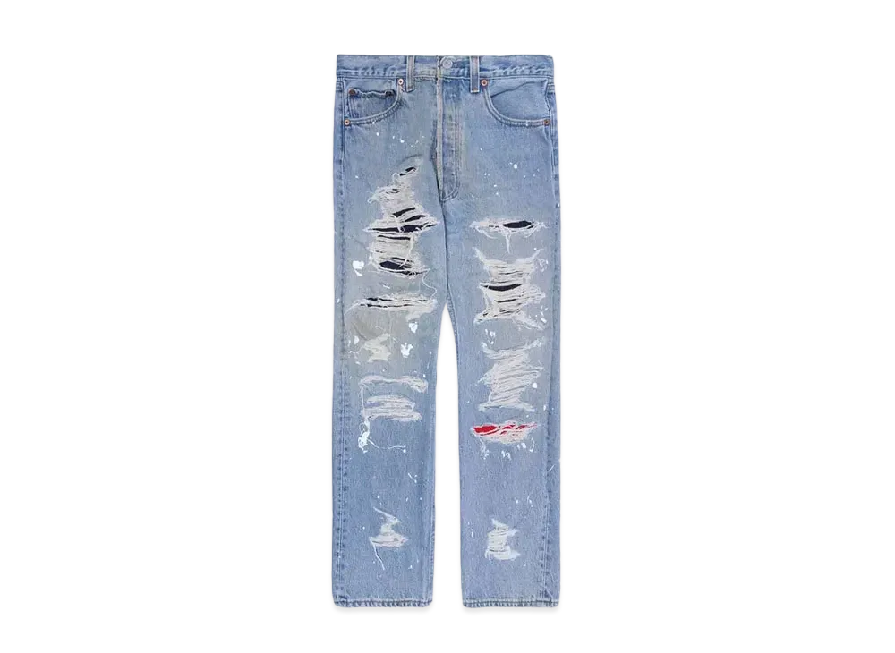 HYPE DROP x INNOCENCE NYC EXCLUSIVE DESTROY DENIM PANTS 32inch "Indigo"