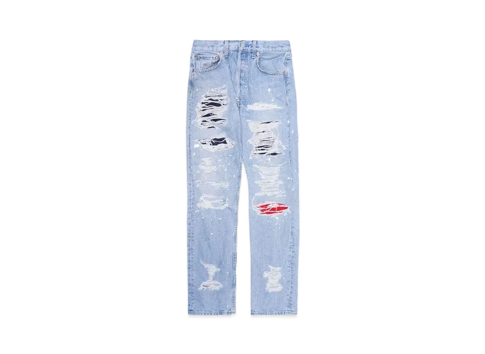 HYPE DROP x INNOCENCE NYC  EXCLUSIVE DESTROY DENIM PANTS 30inch "Indigo"