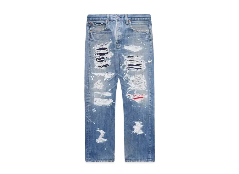 HYPE DROP x INNOCENCE NYC EXCLUSIVE DESTROY DENIM PANTS 34inch "Indigo"