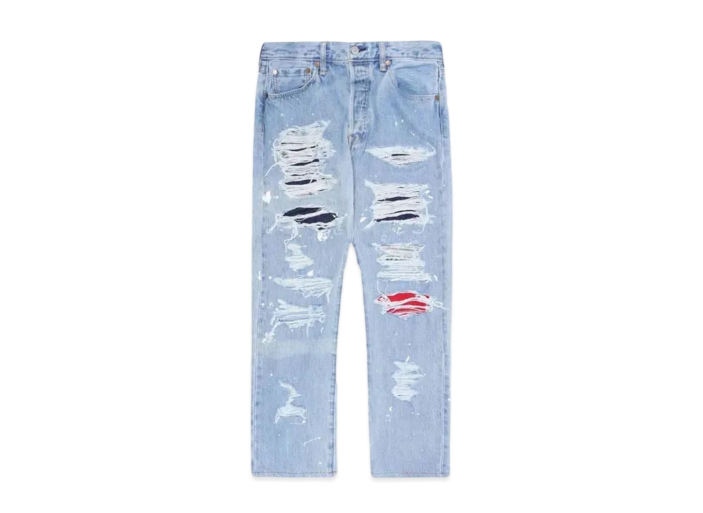 HYPE DROP x INNOCENCE NYC EXCLUSIVE DESTROY DENIM PANTS 34inch "Indigo"