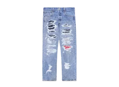 HYPE DROP x INNOCENCE NYC EXCLUSIVE DESTROY DENIM PANTS 34inch "Indigo"