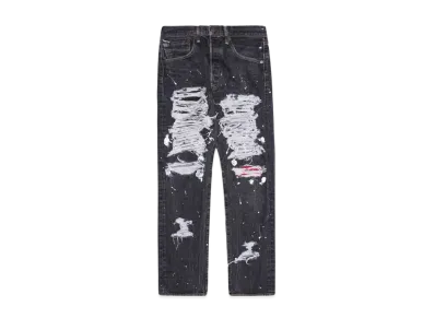 HYPE DROP x INNOCENCE NYC EXCLUSIVE DESTROY DENIM PANTS 30inch "Black"