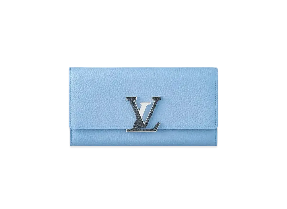 Louis Vuitton Capucines Wallet Taurillon Leather Japan Exclusive "Blue"