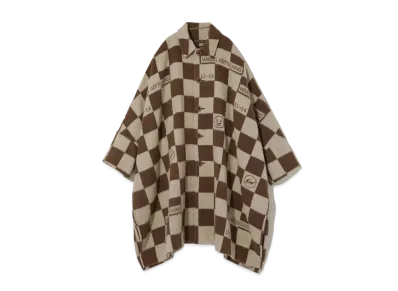 UNDERCOVER x FRAGMENT Wool Poncho "Brown CK"