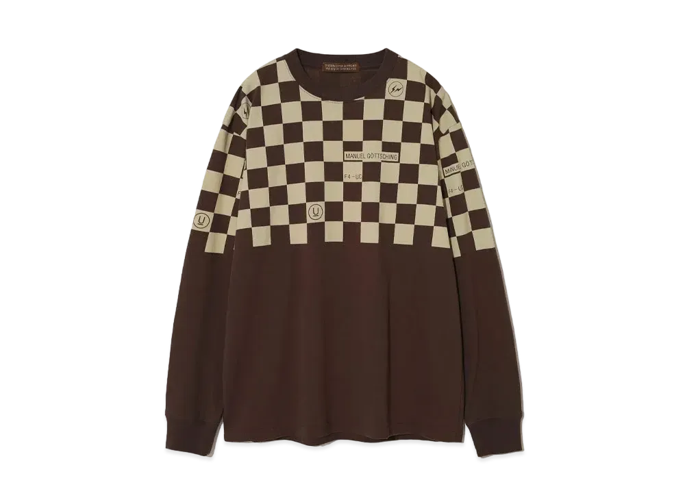 UNDERCOVER x FRAGMENT Cotton Long Sleeve T-Shirt "Brown CK"