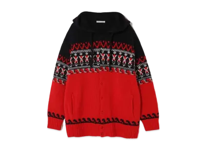 UNDERCOVER x FRAGMENT Women's Cashmere Knit Blouson "Red Base"