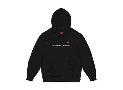 Supreme Shop Small Box Hooded Sweatshirt Paris "Black"