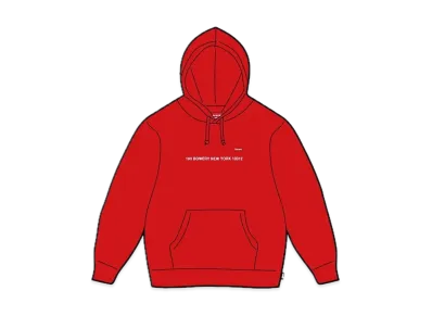 Supreme Shop Small Box Hooded Sweatshirt New York "Red"