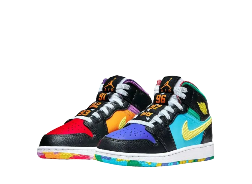 【新品未使用タグ付き】NIKE AIR JORDAN 1 MID GSジョーダン Nike GS Air Jordan 1 Mid SS