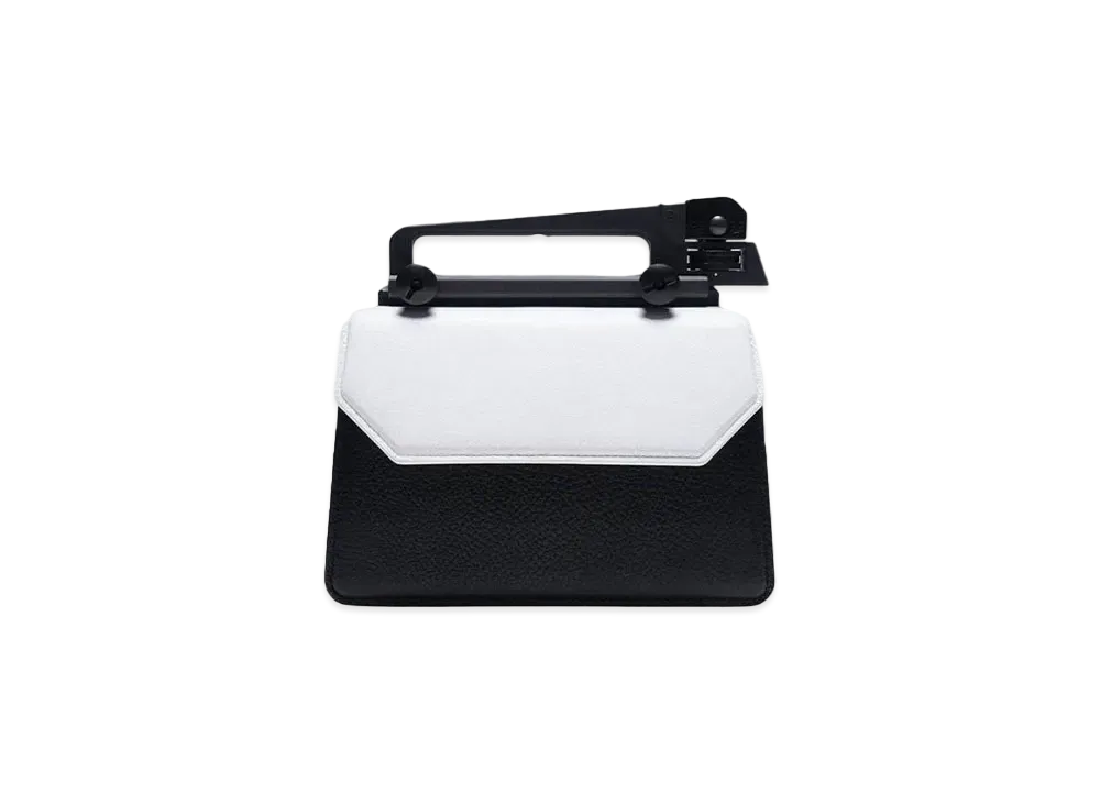 GANIKAWA HAND BAG (L) "BLACK x WHITE"