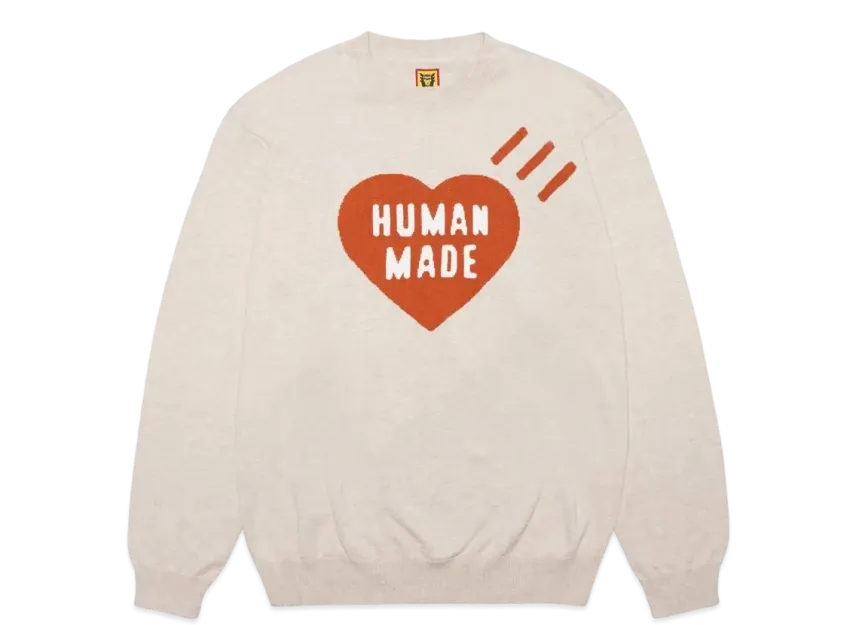 HUMAN MADE HEART L/S KNIT SWEATER HUMAN MADE HEART L/S KNIT SWEATER