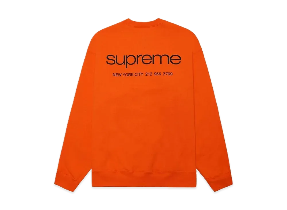 トップス Supreme Nyc Crewneck Dark Orange Supreme Nyc Crewneck 