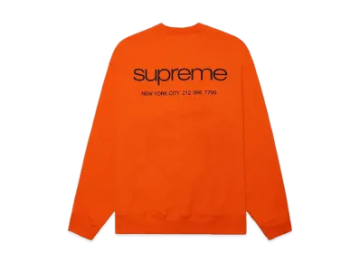 Supreme Nyc Crewneck "Dark Orange"