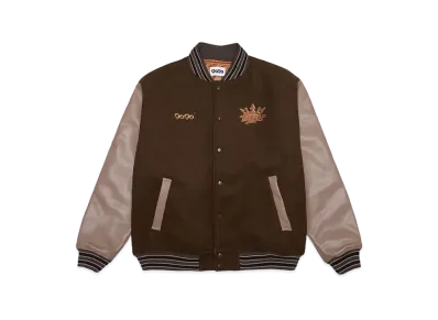 9090 King Logo Classic Stadium Jacket "Green"