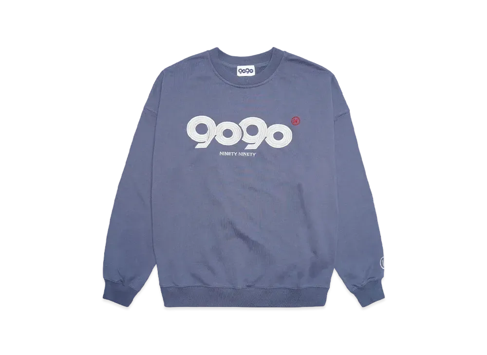 9090 OG Logo Crewneck Sweat "Smoke Blue"